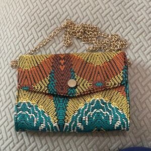 Multicolor Snake Print Chain Bag by Steve Madden